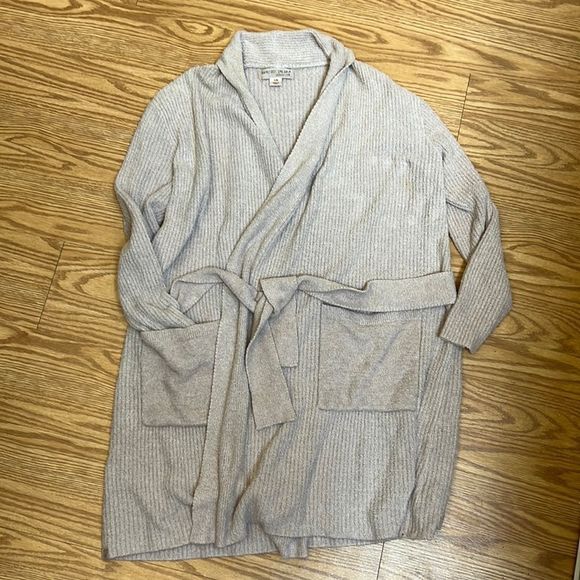 Barefoot dreams cream open front cozy cardigan us women’s size small to medium - Picture 1 of 4